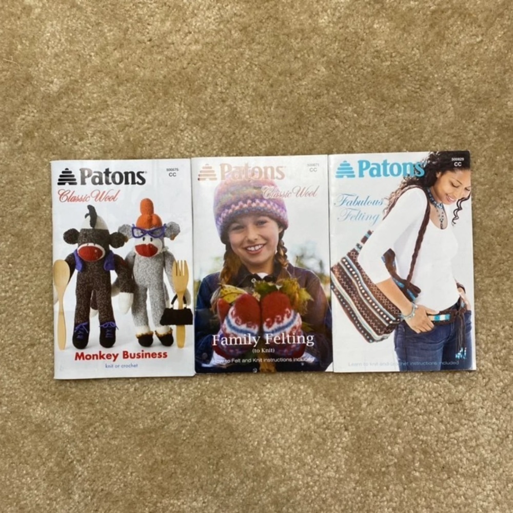 Patons Pattern Books Lot of 3